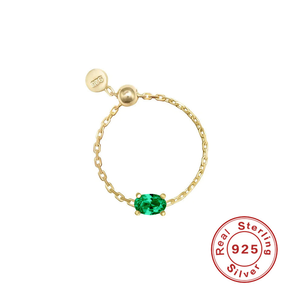 Artificial Diamond Open-end Zircon Tide Ornament Rings