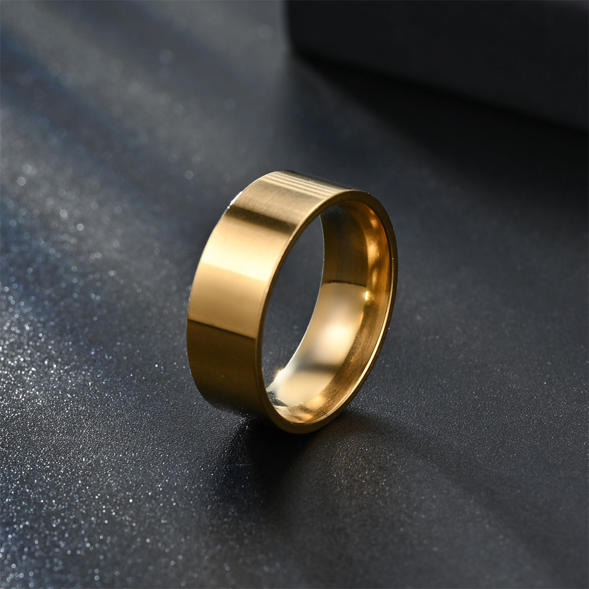 Flat Stainless Steel Right Angle Glossy Rings