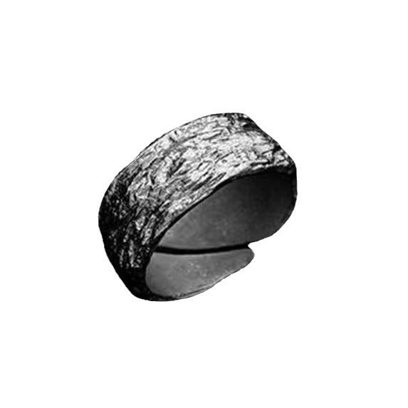 Fault Design Dark Style Hammer Pattern Thai Rings