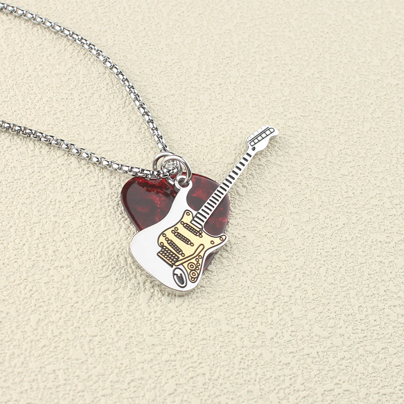 Women's & Men's Personalized Music Guitar Pick Hip Hop Pendants