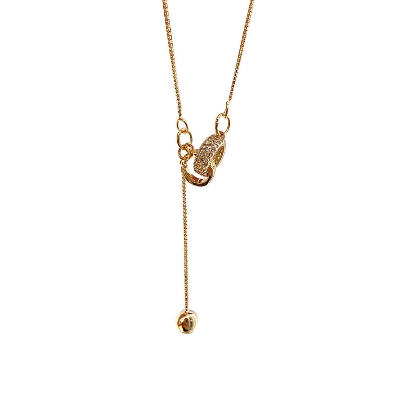 Light Luxury Minority Double High-grade Versatile Design Sense Clavicle Necklace