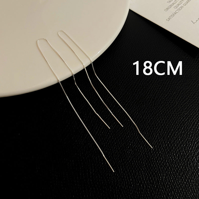 Women's Niche Design Long Round Face Slimming Ear Line