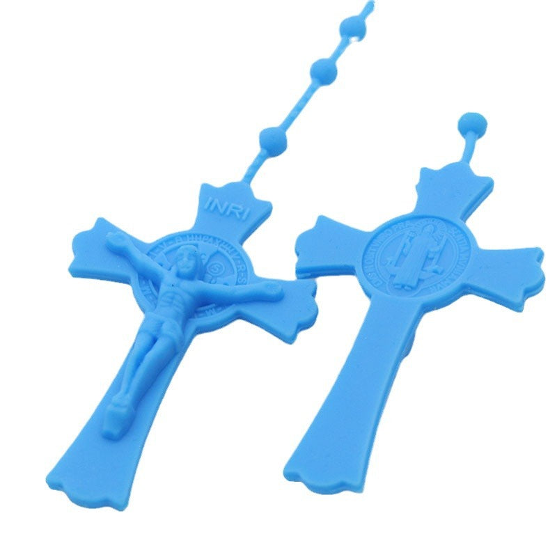 Flexible Glue Color Luminous Fluorescence Rosary Necklaces