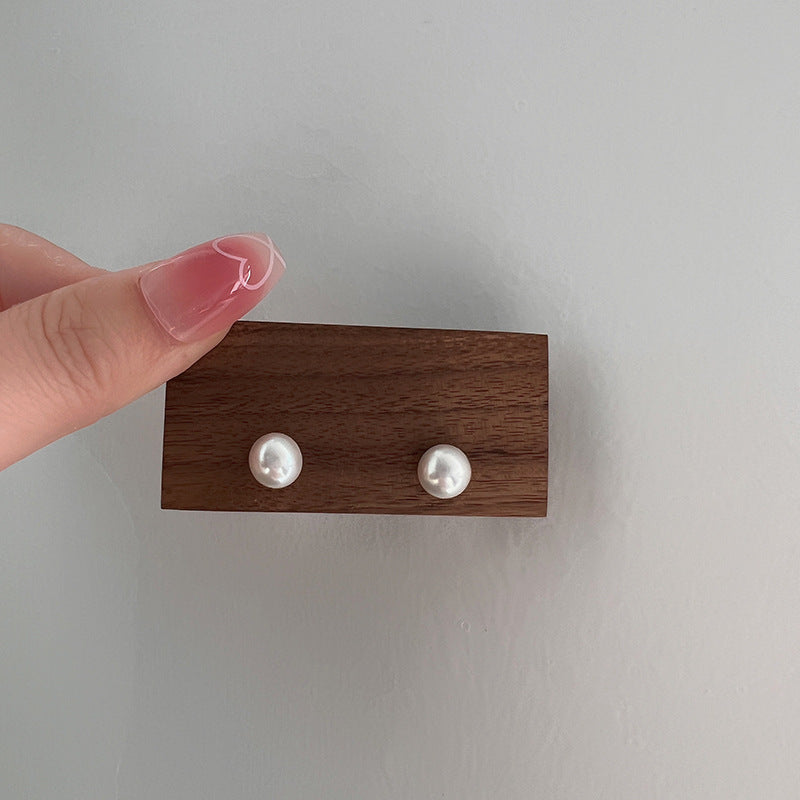 Women's Pearl Real For Everyday Joker Trendy Earrings