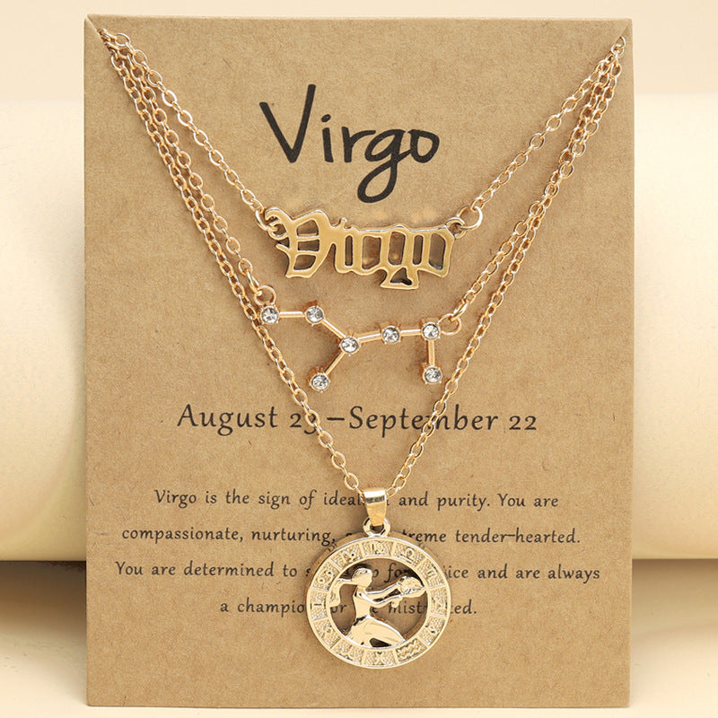 Twee Constellations Vintage English Starry Sky Image Necklaces