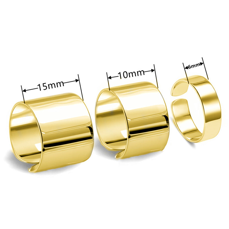 Design Geometric Glossy Female Fashion Style Rings