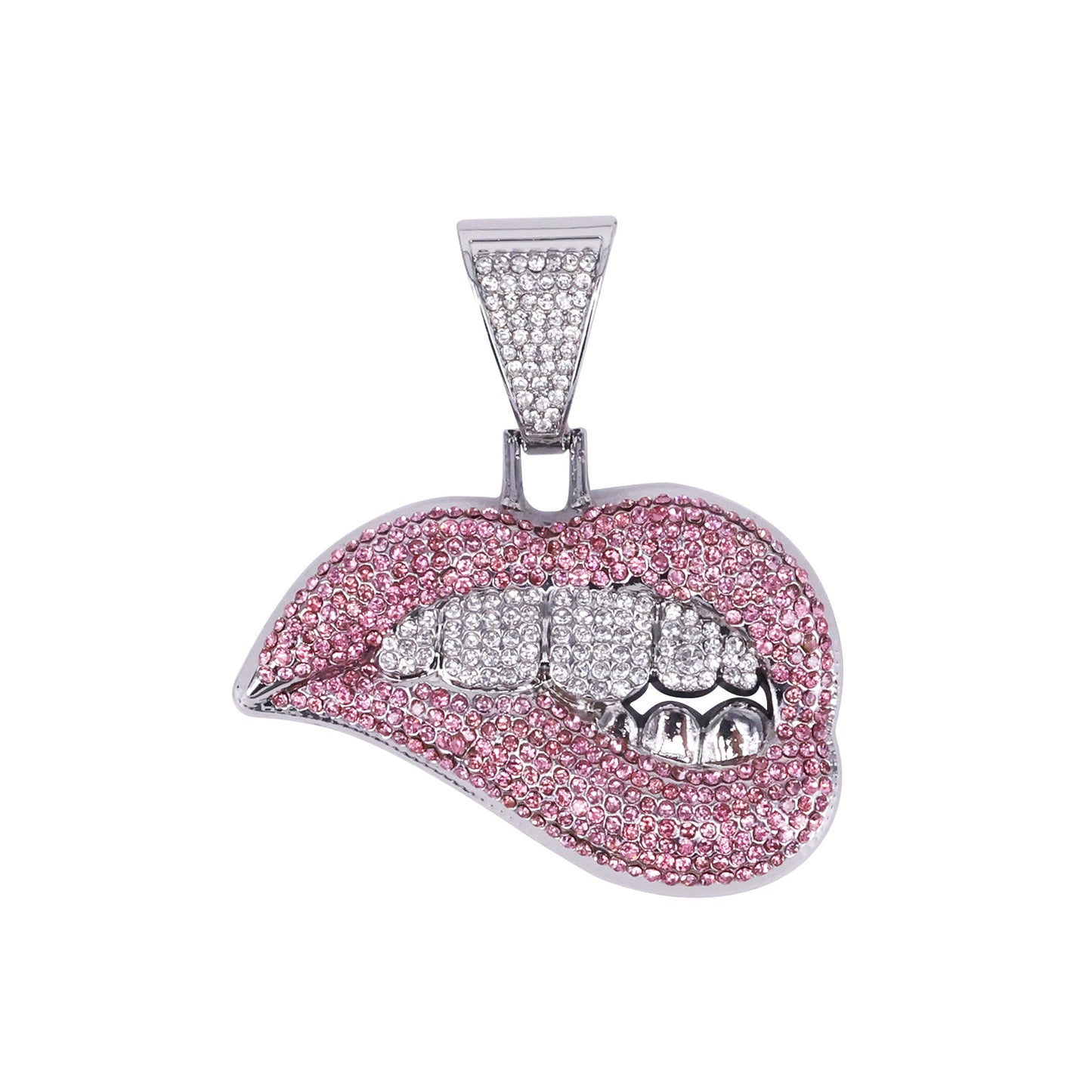 Men's Lips Diamond Single Domineering Cool Exaggerated Pendants