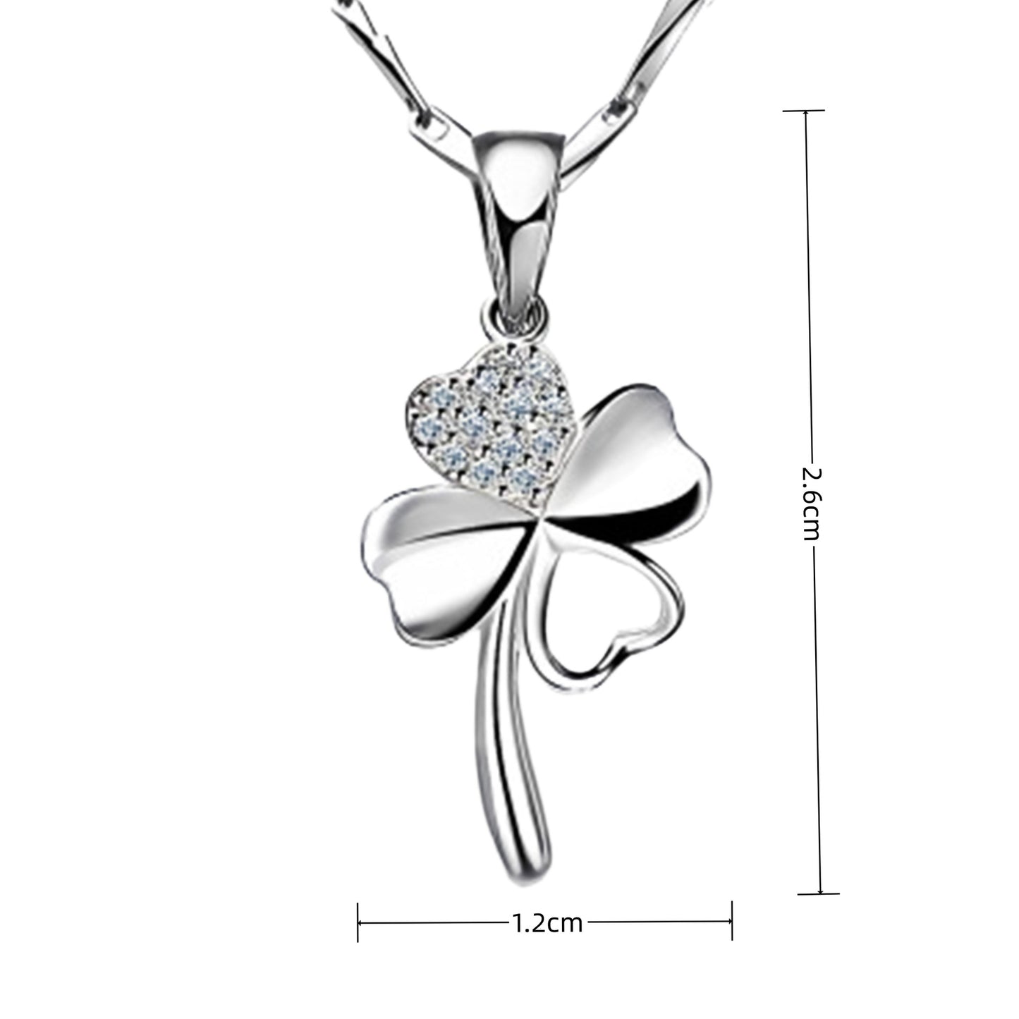 Zircon Lucky Flowers Plants Simple Clavicle Pendants
