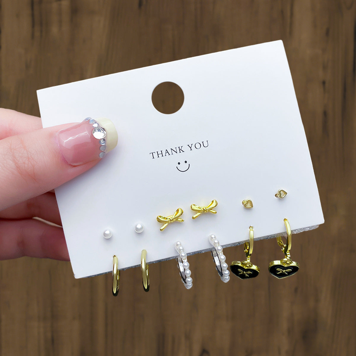 Clip Fresh Sweet Metal Alloy Suit Earrings