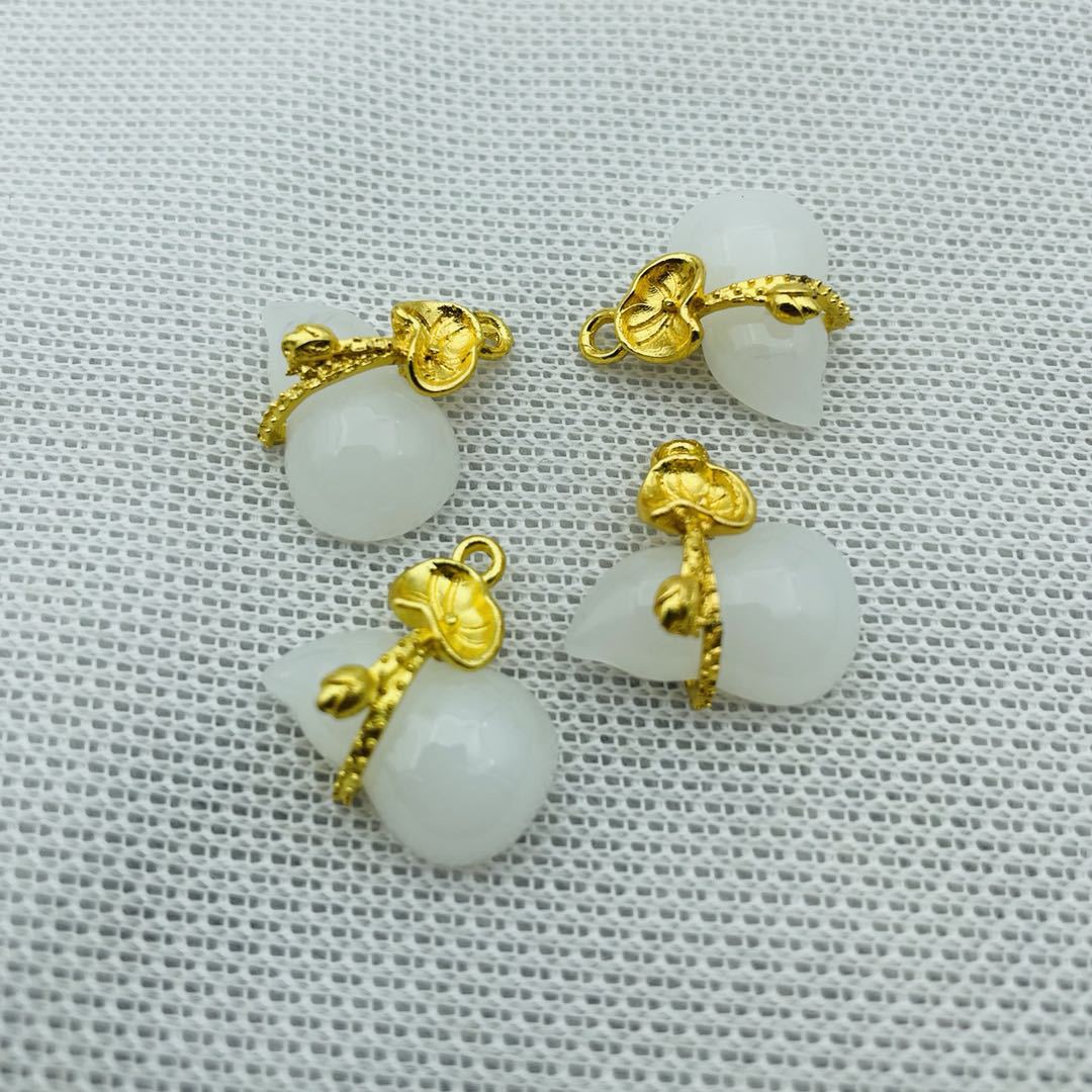 Jade Glass Beeswax Beads Accessories Lock Bracelets