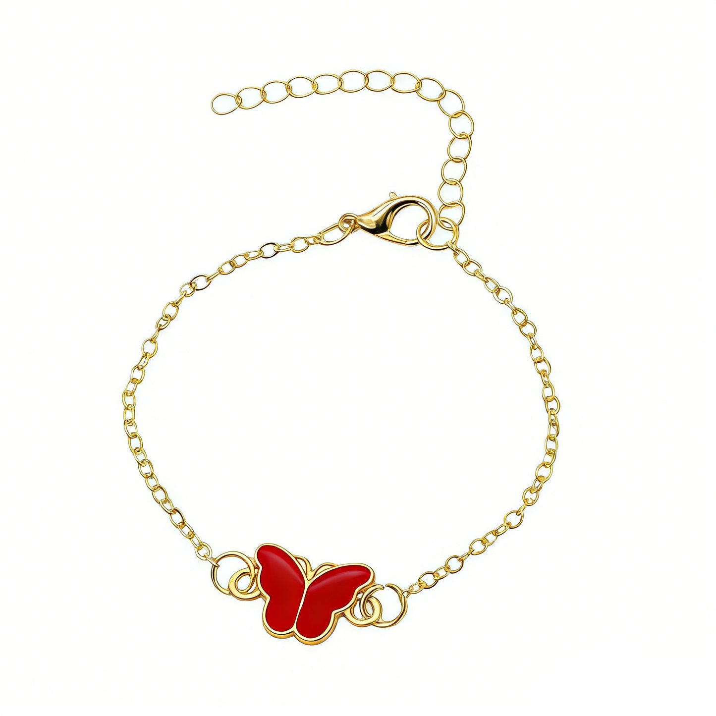 Women's Alloy Oil Dripping Butterfly Korean Fashion Bracelet