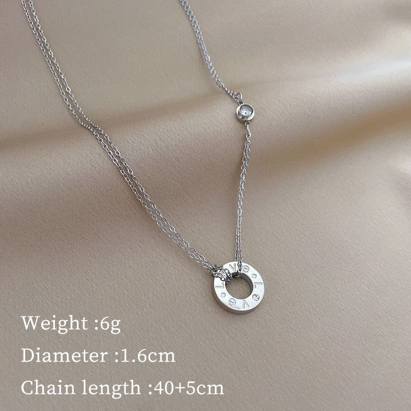 Body Titanium Steel Personality Minimalist Furnace Real Gold Necklaces