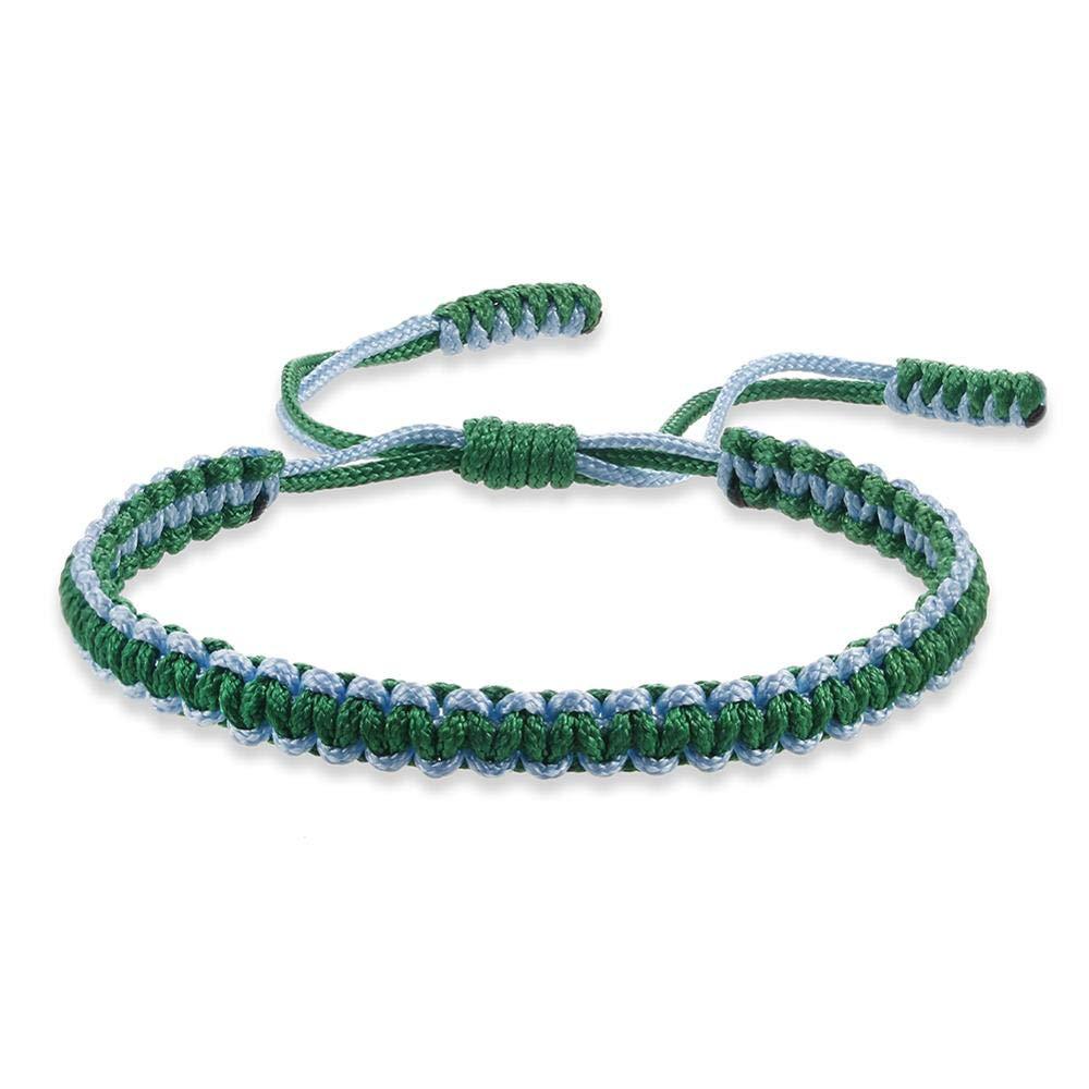 Women's Handmade Multicolor Jade Thread Braided Adjustable Bracelets