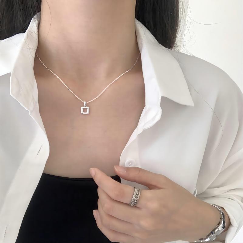 Does Not Fade Female Summer High Sense Minimalist Rhinestone Necklaces