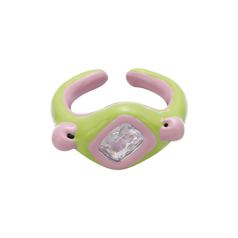 Female Affordable Luxury Style High-grade Drop Oil Rings