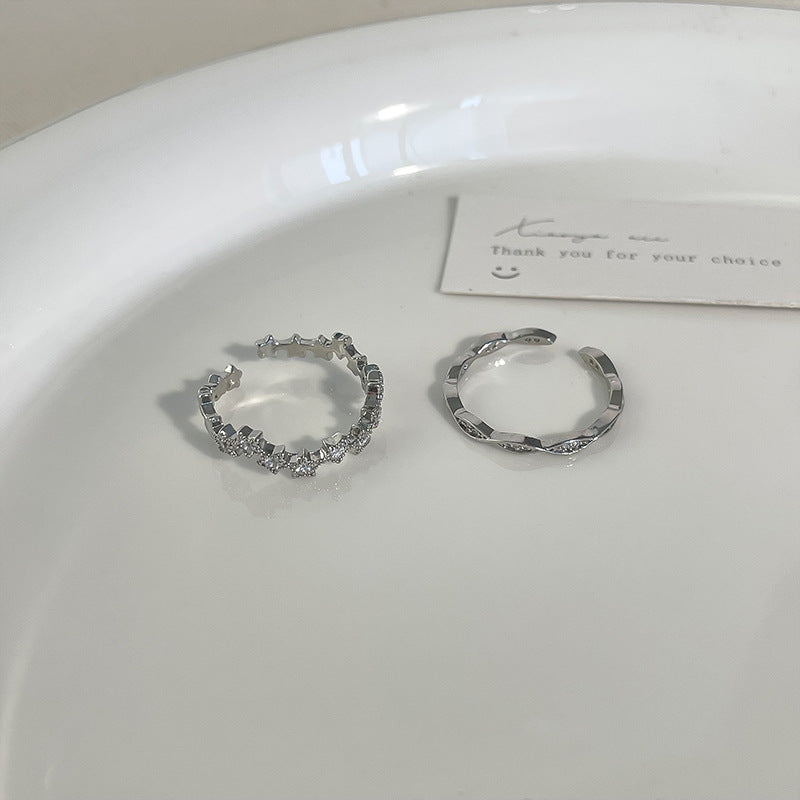 Niche Design Open Adjustable Minimalist Style Rings