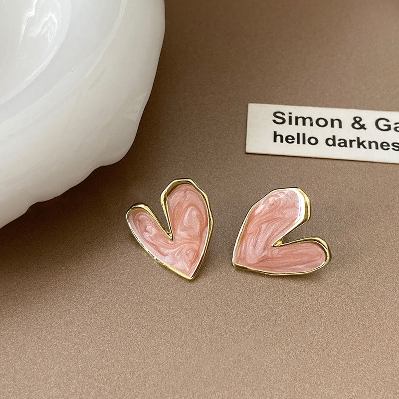 Women's Sier Needle Korean Style French Temperamental Pearl Earrings