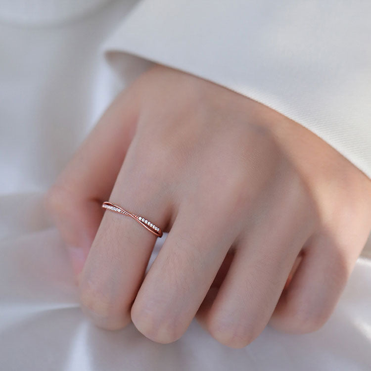 Simple Light Luxury Temperament Gang Drill Rings