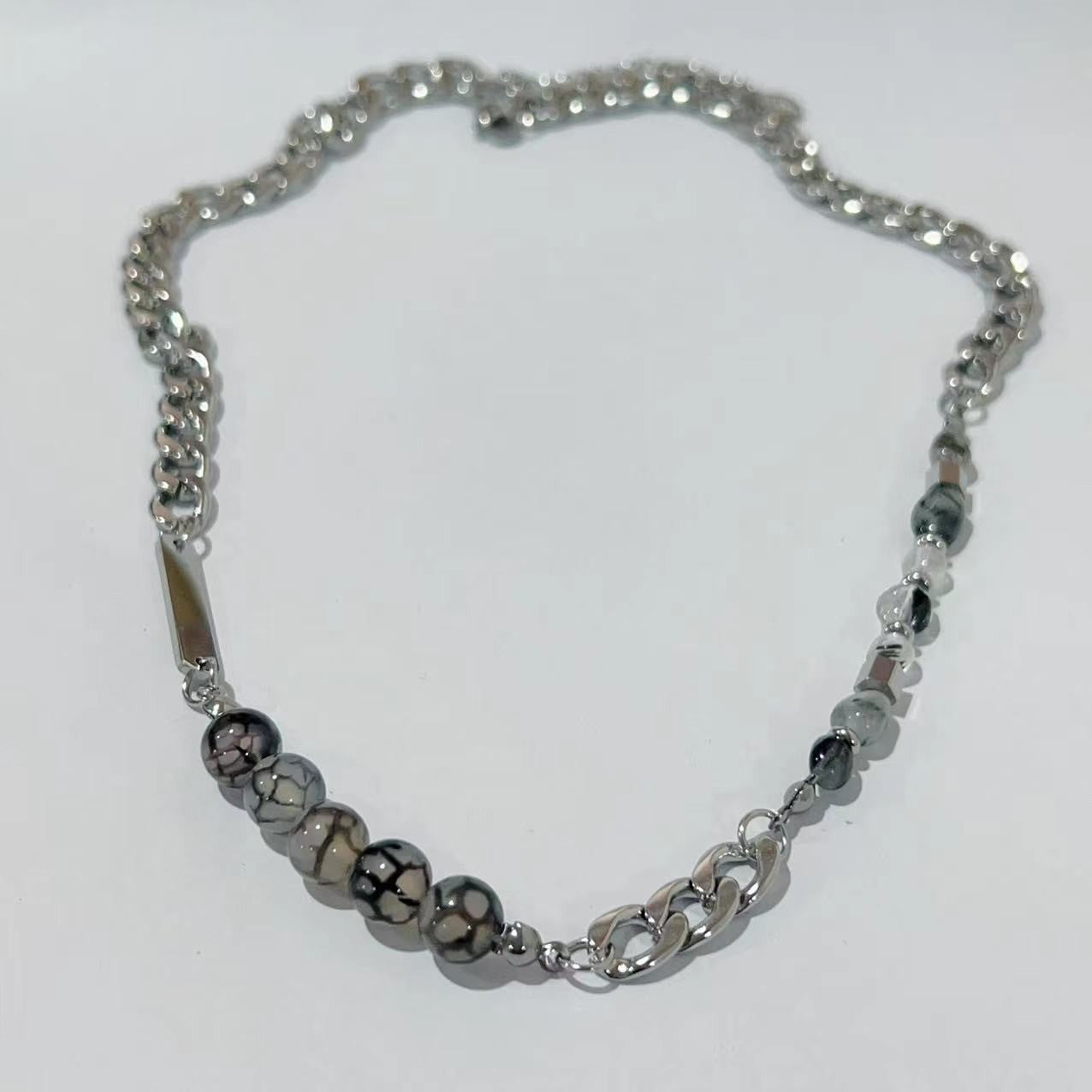Onyx Stars Street Boys Design High-grade Clavicle Necklaces