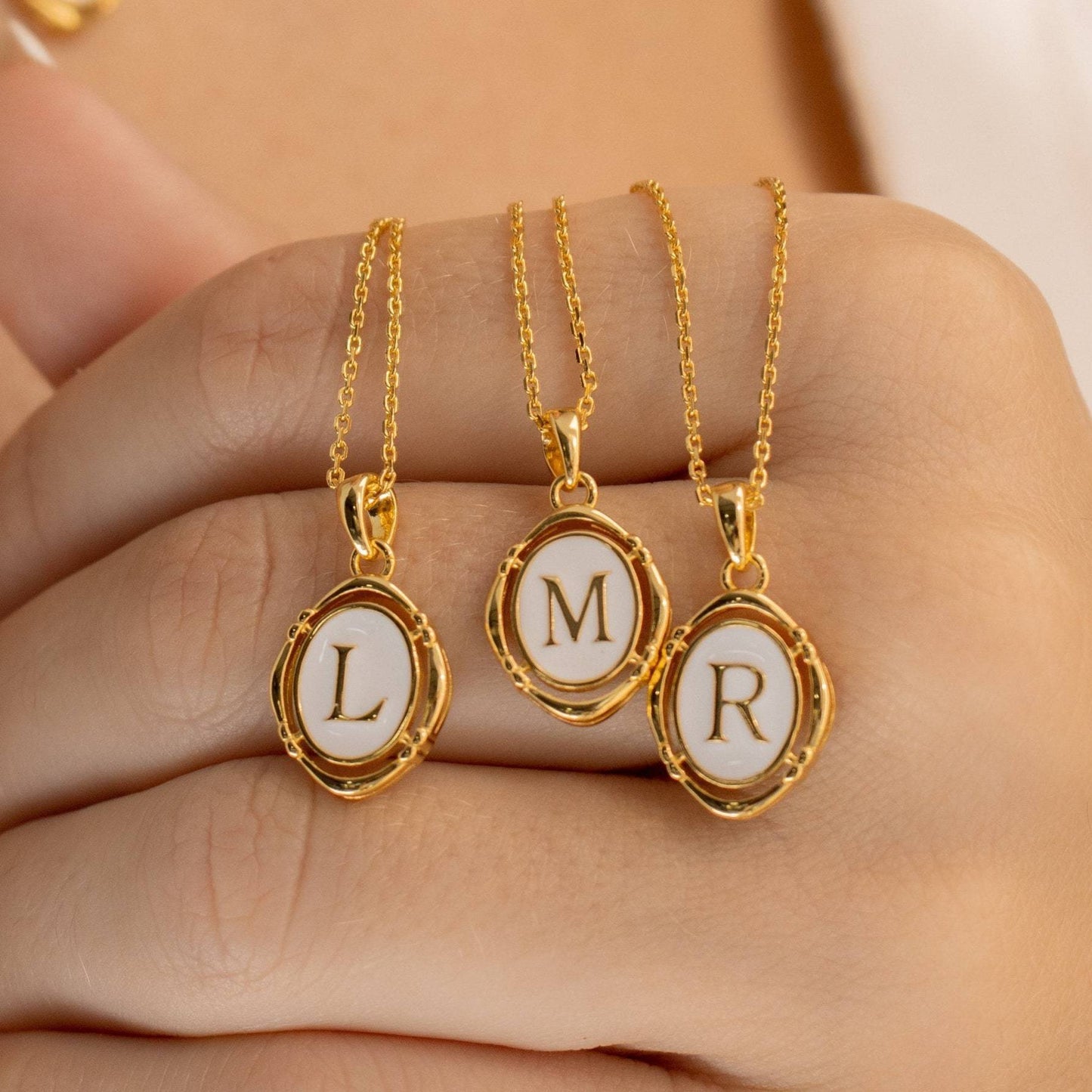 Gold English Letter Female Simple Fashion Send Necklaces