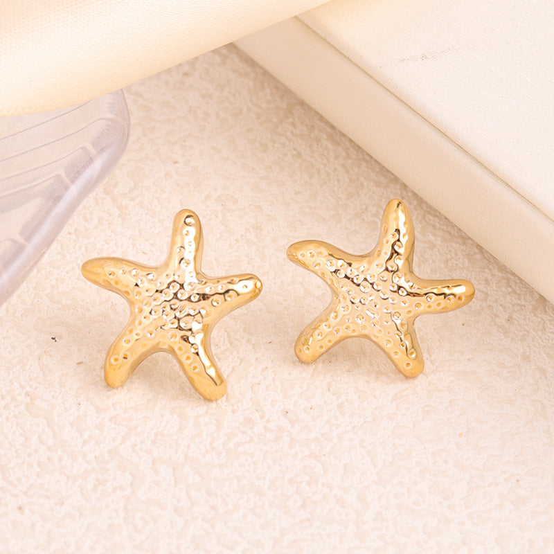 Luxury High-grade Starfish Shell Acrylic Design Earrings