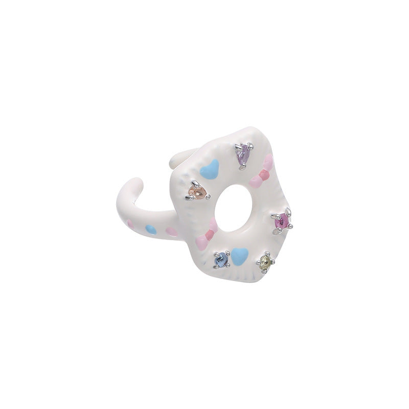Female Affordable Luxury Style High-grade Drop Oil Rings