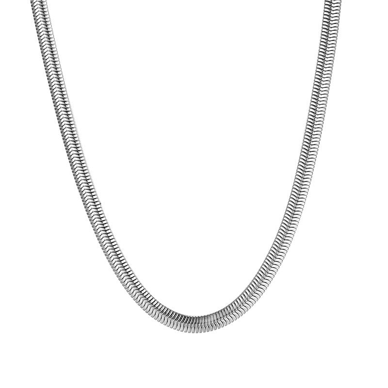 Women's Gold Titanium Steel Choker Minority Twin Hemp Flowers Necklaces