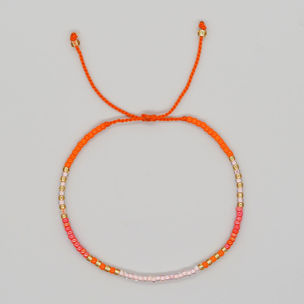 Women's Niche Minimalist Design Bohemian Style Colorful Bracelets