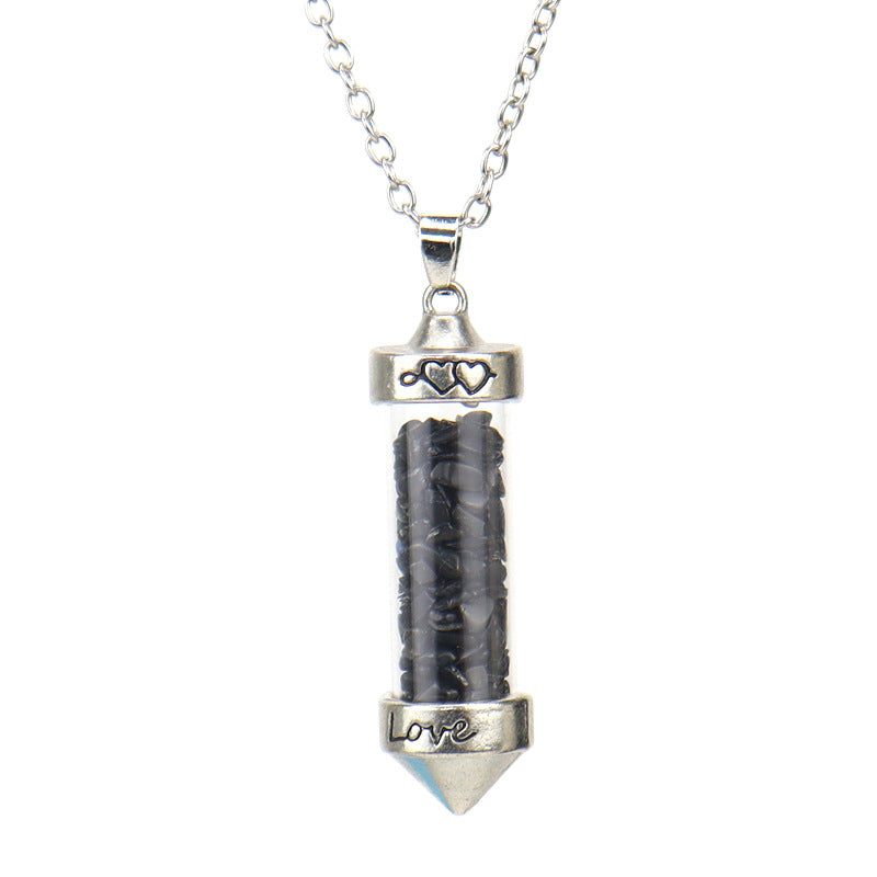 Colorful Gravel Ing Bottle Cone Love Necklaces