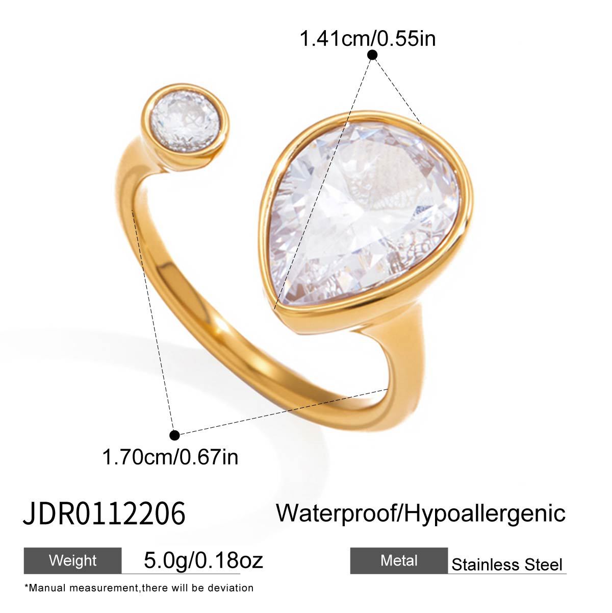 Titanium Steel No Fading Niche High Ring