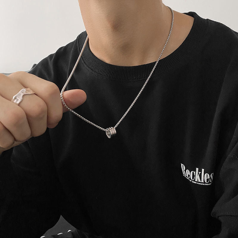 Men's & Women's Simple Small Waist Titanium Steel For Niche Necklaces