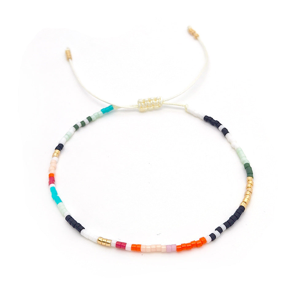 Bead Tiny Niche Woven Color Beads Bracelets
