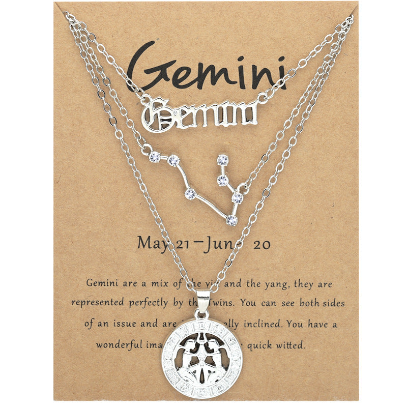 Twee Constellations Vintage English Starry Sky Image Necklaces