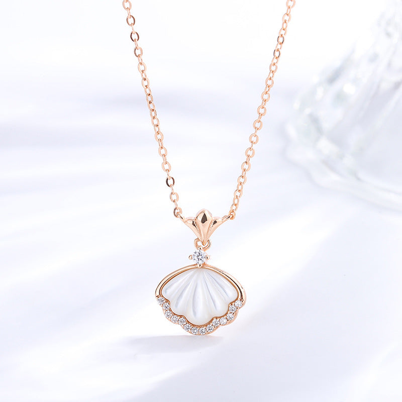 Women's Sier Korean Style Niche Design Clavicle Chain Necklaces