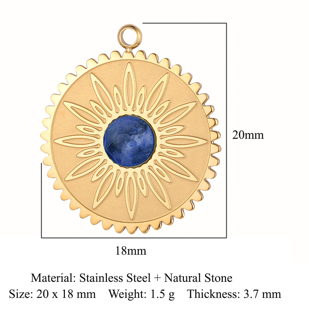 Steel Water Drop Shape Ornament Accessories Pendants