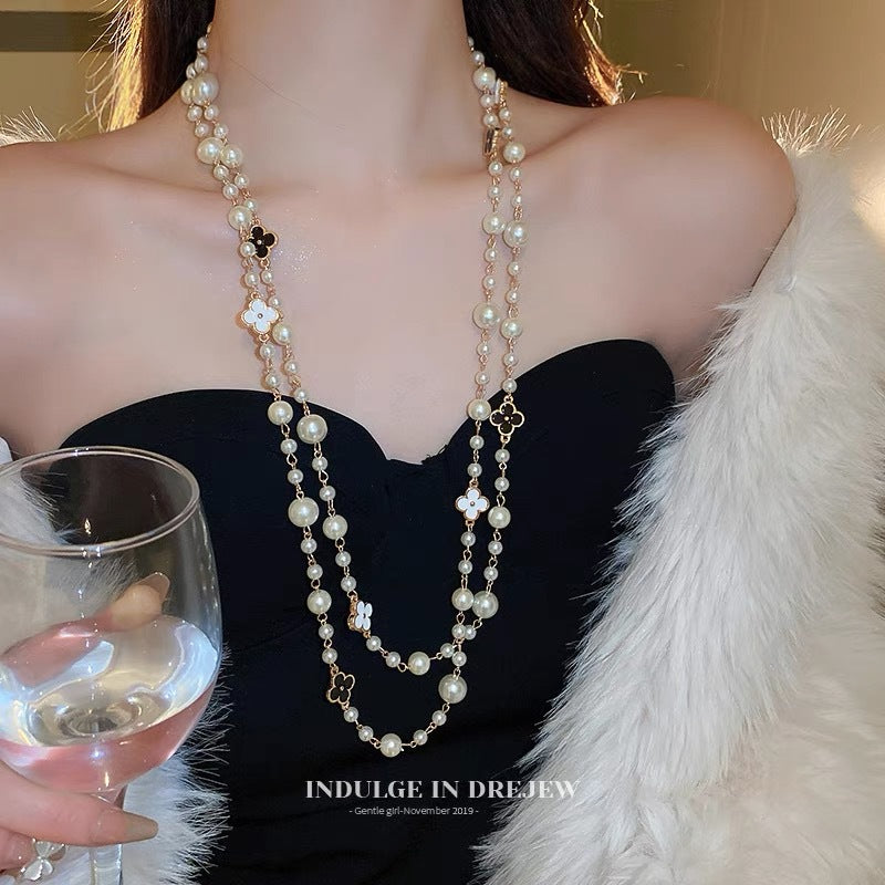 Long Light Luxury High-grade Sweater Chain Necklaces