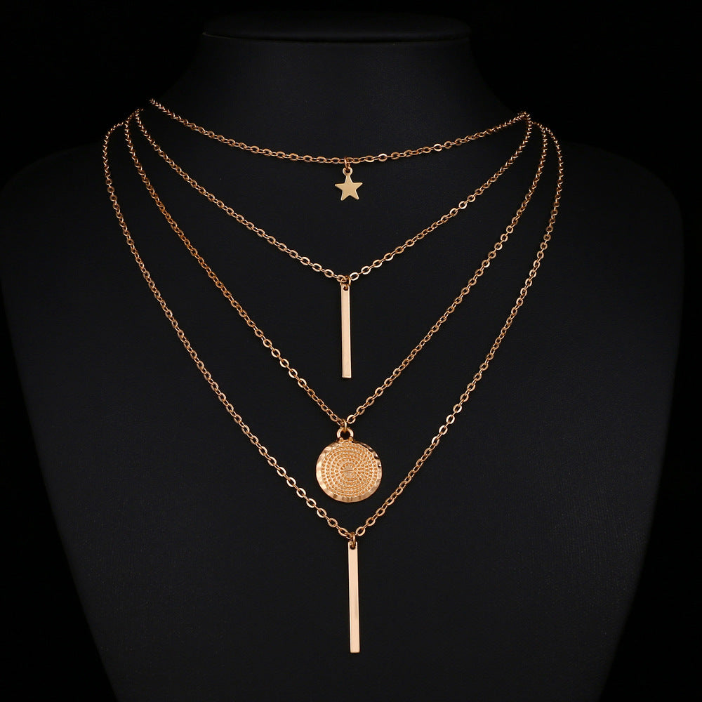 Star Long Brush Holder Popular Combination Necklaces