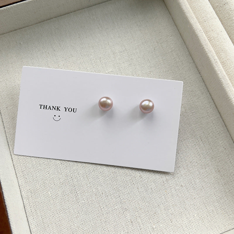 Women's Pearl Real For Everyday Joker Trendy Earrings