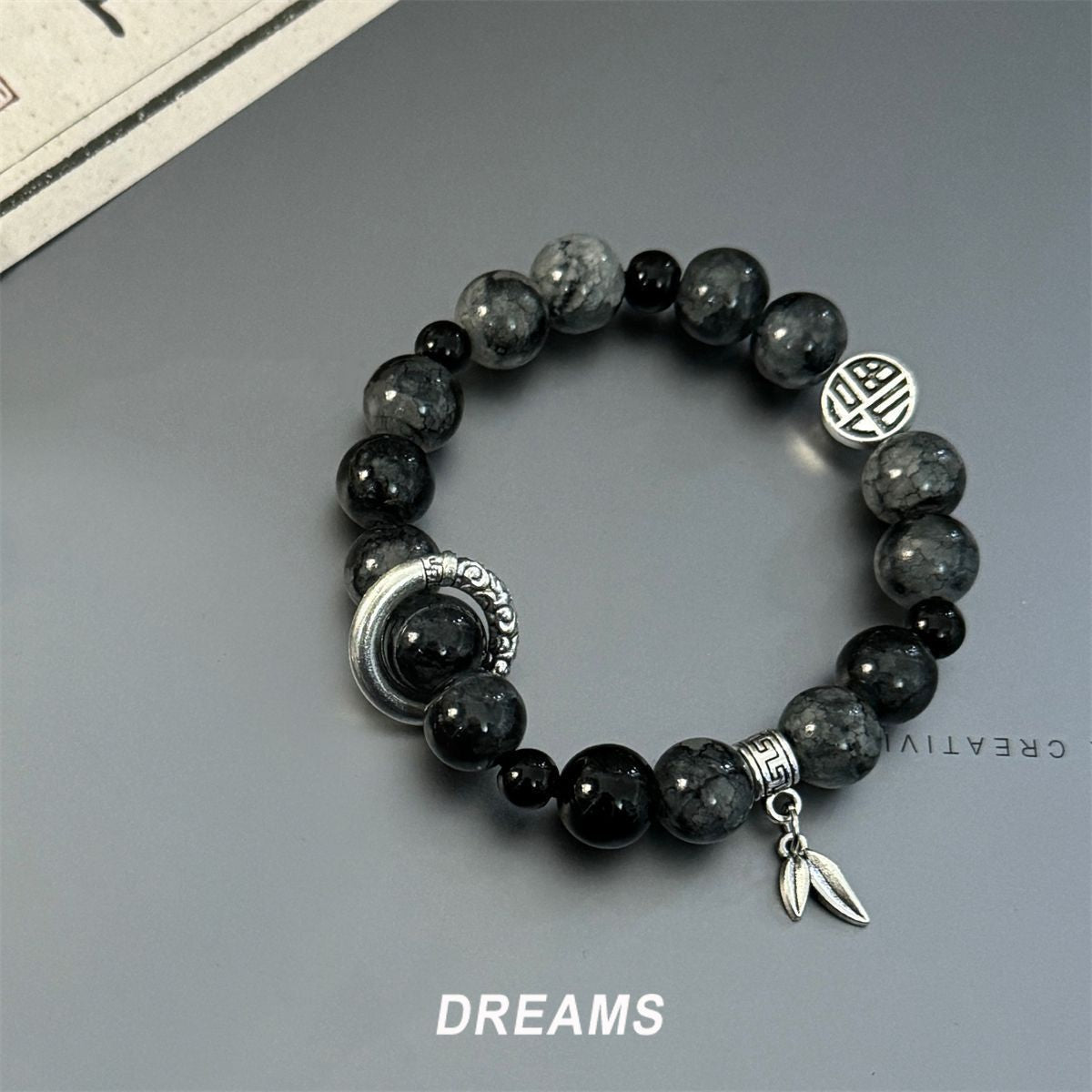 Women's & Men's Chinese Style Ice Crack Beaded For Rings