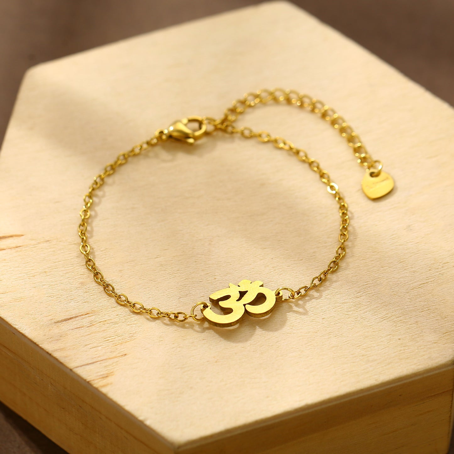Steel Yoga Tag Punk Hip Hop Bracelet