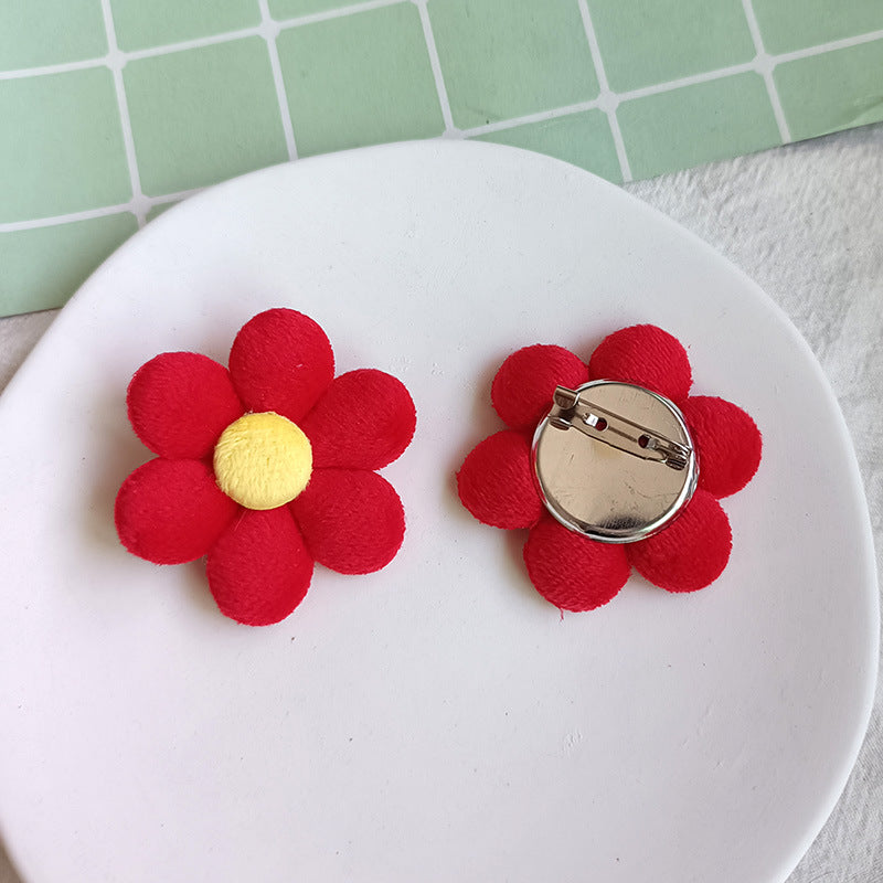 Children's Pop Brooch Barrettes Cute Flowers Creative Bracelets