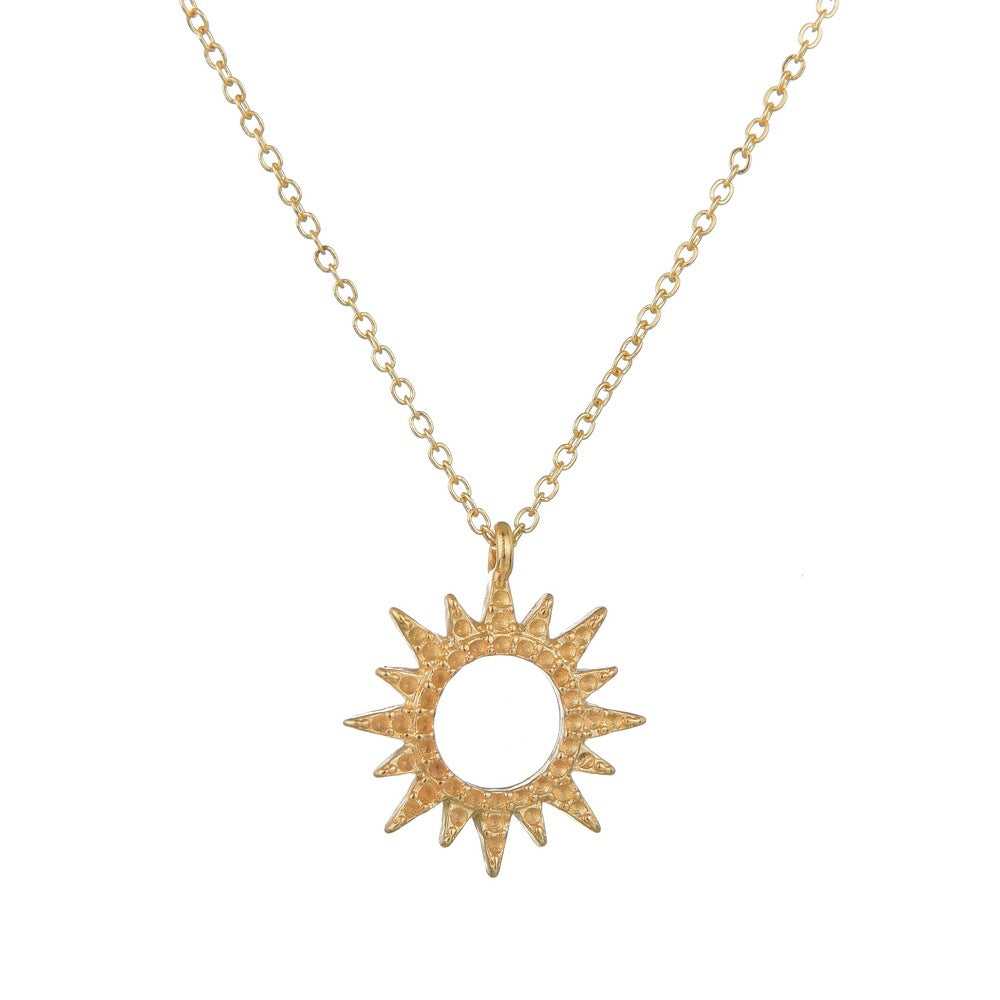 Women's Fashion Alloy For Vintage Sunflower Clavicle Necklaces