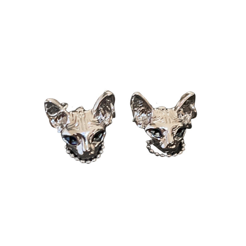 Cat Head Fashion Design Sense Clavicle Chain Personality Temperamental Necklaces