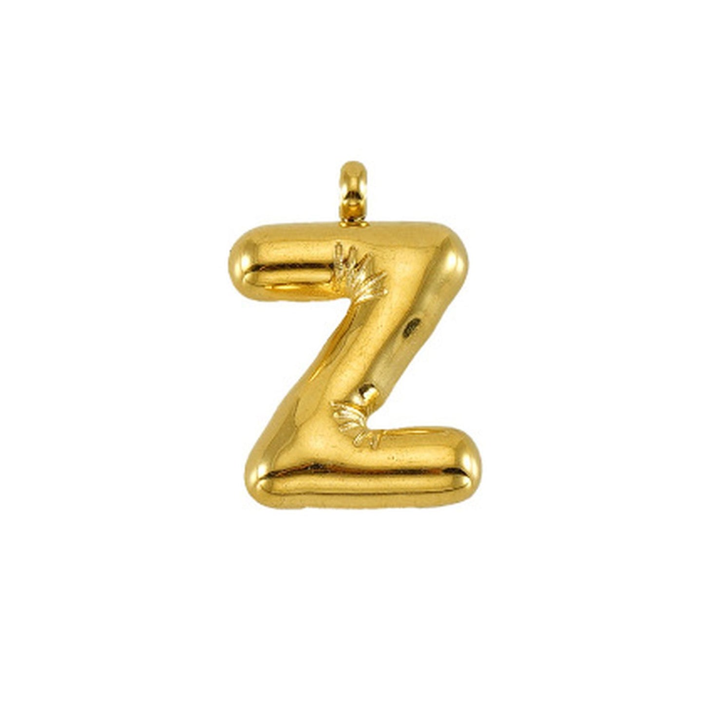 Chubby Bubble English Letter Titanium Steel Pendants