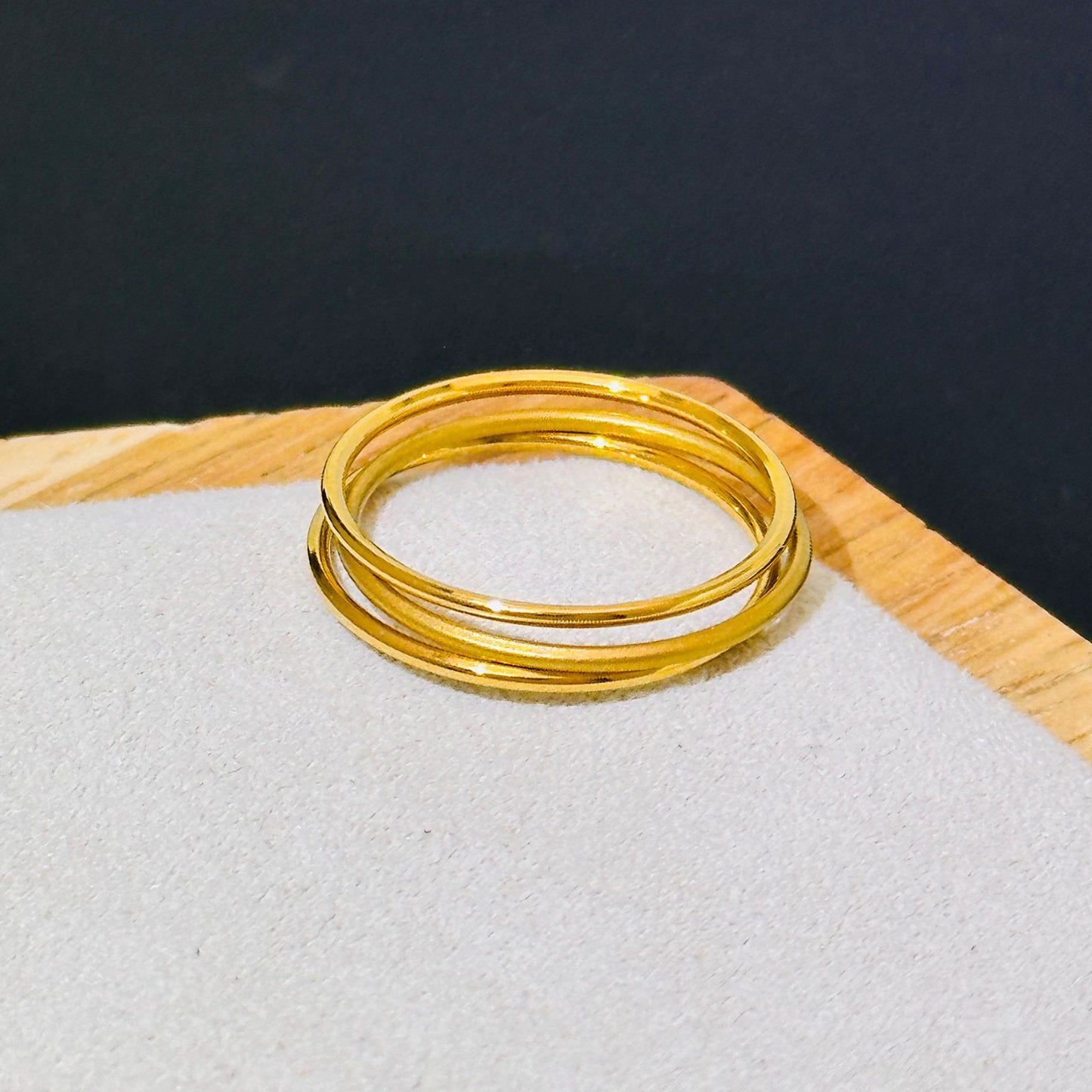 Titanium Steel No Fading Golden Index Bracelets