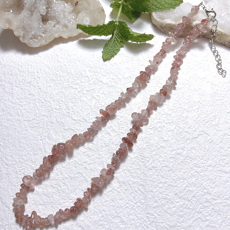 Gravel Style Neck Chain Bohemian Agate Necklaces