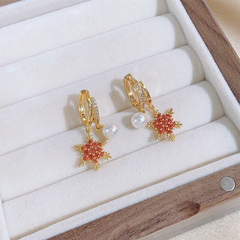 Winter Zircon Christmas Tree Niche Design Rings