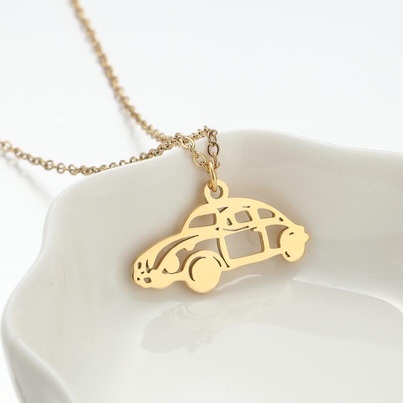 Pattern Car Fashion Style Stainless Steel Necklaces