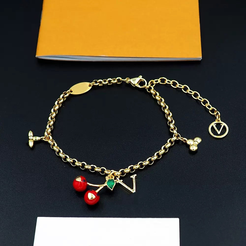 Women's & Men's Leather Wide V-shaped Buckle Affordable Luxury Fashion Couple Simple Bracelets