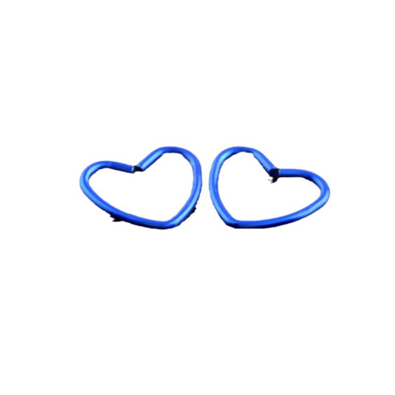 Electrophoresis Love Heart Nose Stainless Steel Boxed Heart-shaped Ear Bone Earrings